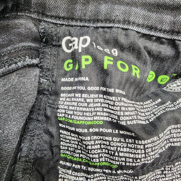 GAP 1969 Jeans Womens 26P Washed Black True Skinny Super High Rise Stretch Denim - Picture 8 of 15